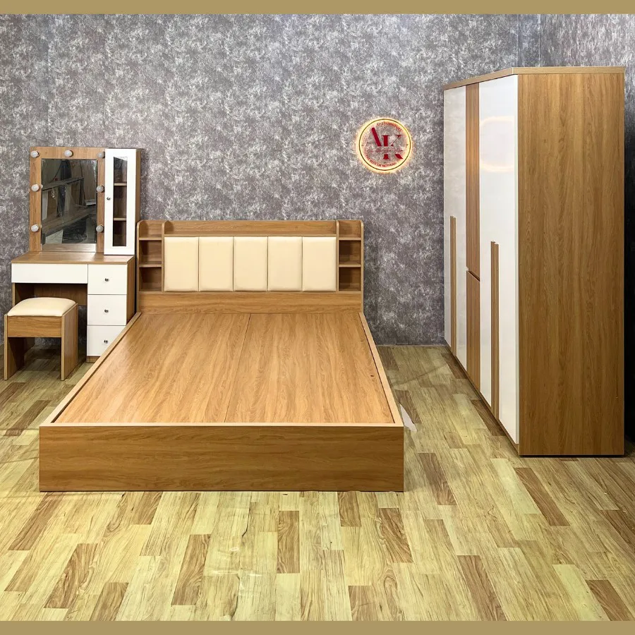 Combo Giường Tủ Bàn Trang Điểm Gỗ Công Nghiệp Hiện Đại Giá Rẻ
