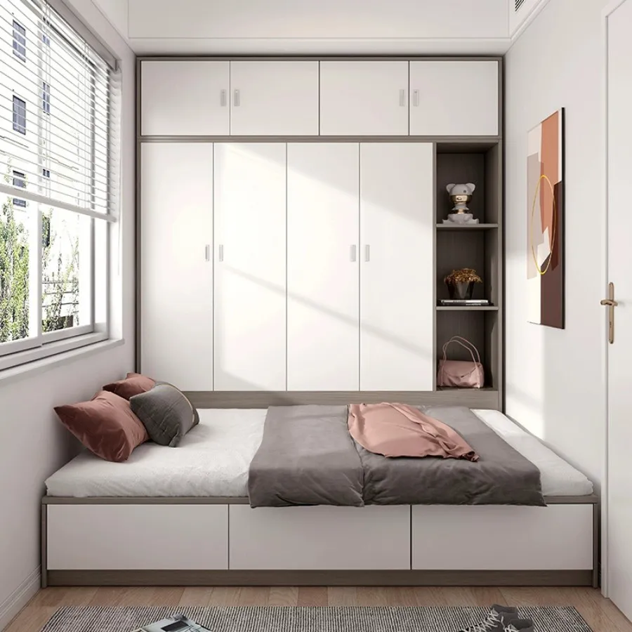 Giường Liền Tủ Gỗ Công Nghiệp Đẹp Hiện Đại