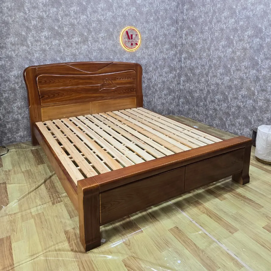 Giường Ngủ Gỗ Tự Nhiên Cao Cấp Giá Tốt