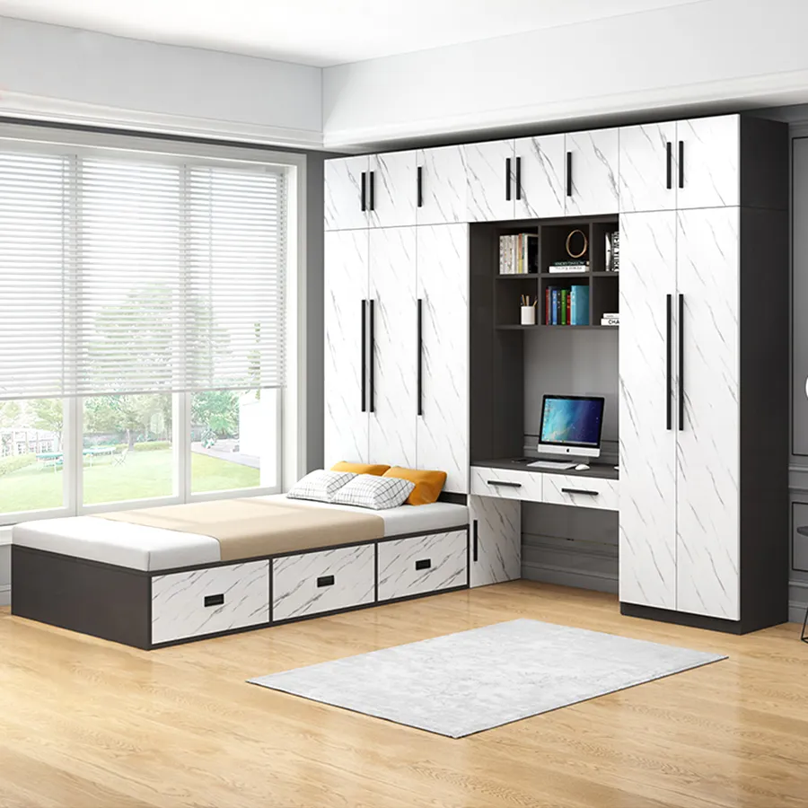 Giường Ngủ Kết Hợp Tủ Quần Áo Thông Minh Đẹp Tiện Lợi