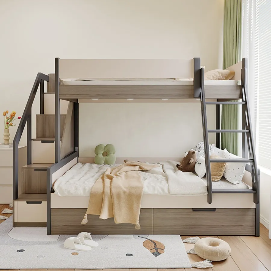 Giường Tầng Cho Bé Trai Gỗ Công Nghiệp Phối Màu Đẹp Hiện Đại