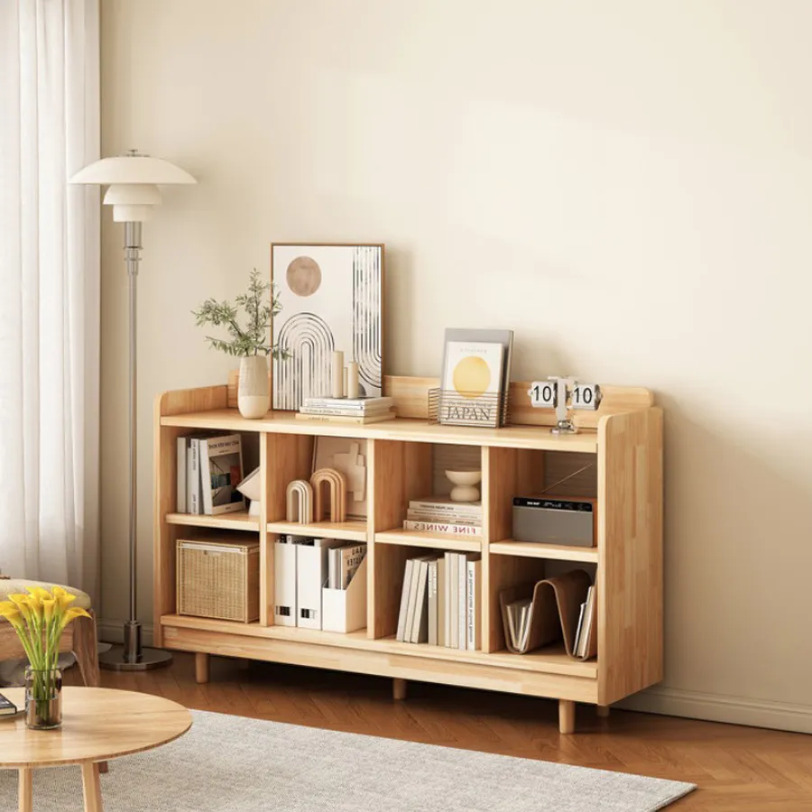 Kệ Sách Đứng Gỗ Công Nghiệp Màu Vân Gỗ Đẹp Giá Rẻ