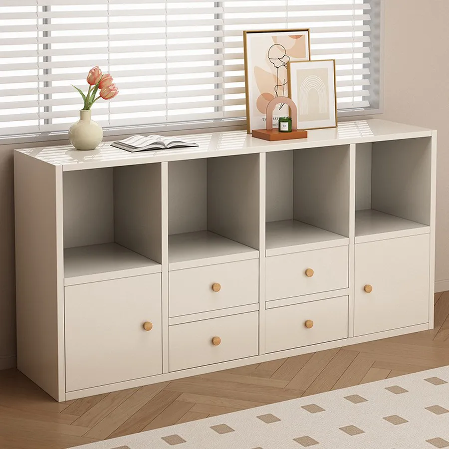 Kệ Sách Gỗ Công Nghiệp Có Hộc Tủ Hiện Đại