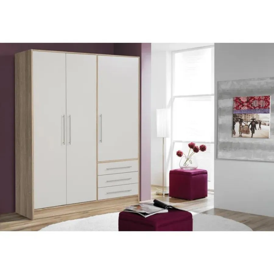 Mẫu Tủ Quần Áo 3 Cánh Gỗ Công Nghiệp Hiện Đại