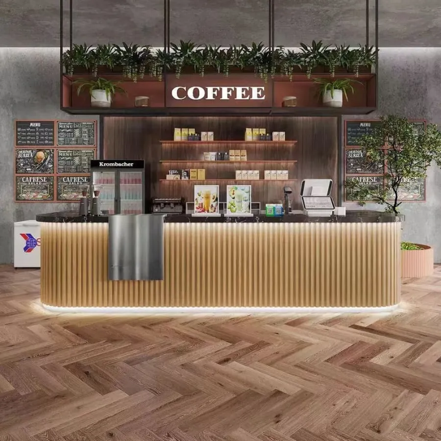 Quầy Bar Quán Cà Phê Đẹp Hiện Đại