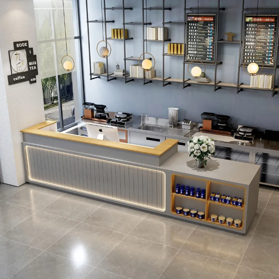 Quầy Thu Ngân Gỗ MDF Đẹp Sang Trọng