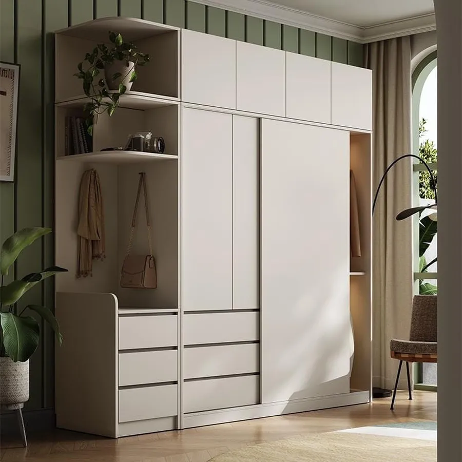 Tủ Quần Áo Cửa Lùa Gỗ Công Nghiệp Thiết Kế Hiện Đại Giá Rẻ