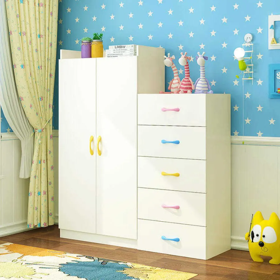 Tủ Đựng Quần Áo Trẻ Em Bằng Gỗ MDF Hiện Đại Giá Tốt