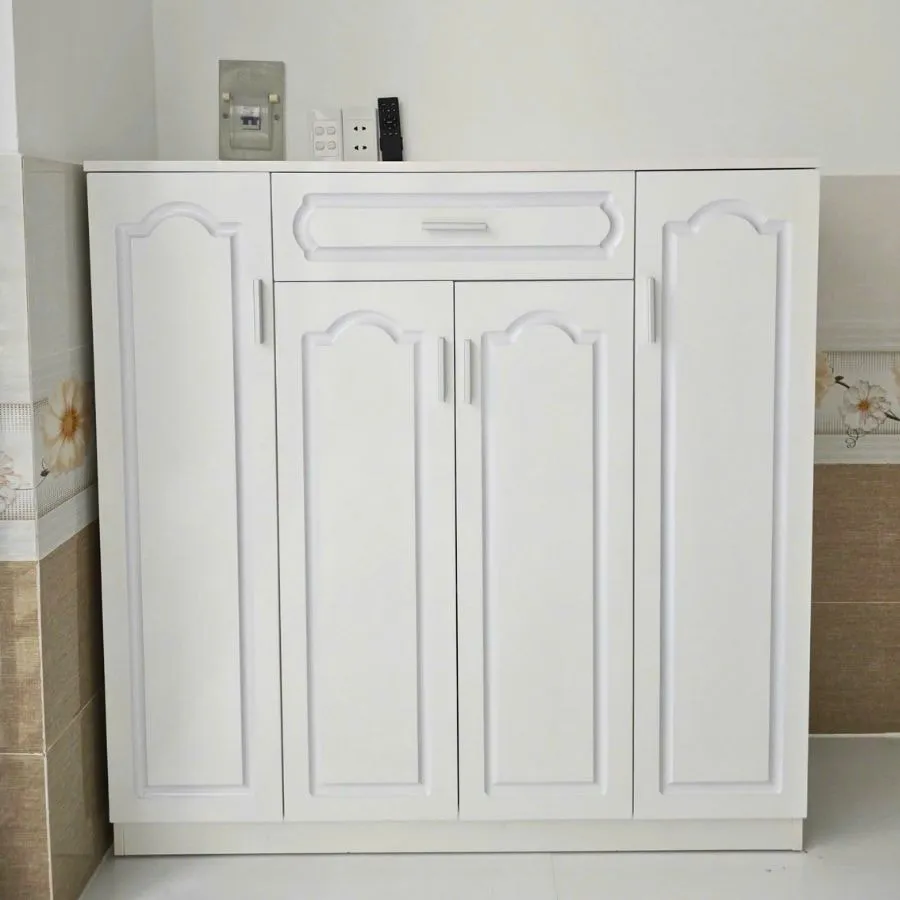 Tủ Giày Phong Cách Tân Cổ Điển Màu Trắng Đẹp