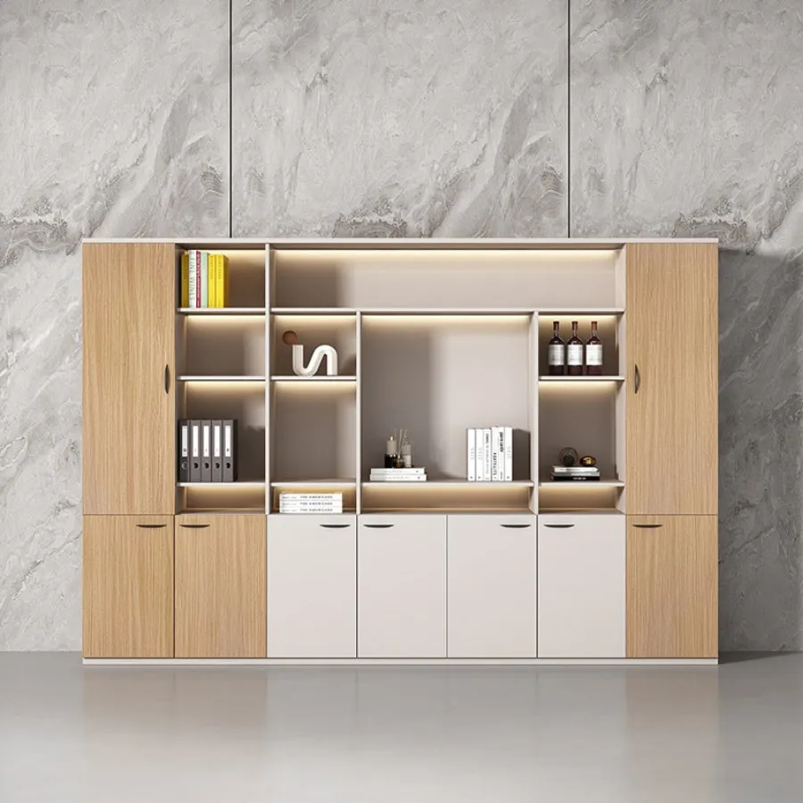 Tủ Hồ Sơ Giám Đốc Gỗ MDF Phối Màu Sang Trọng Đẳng Cấp