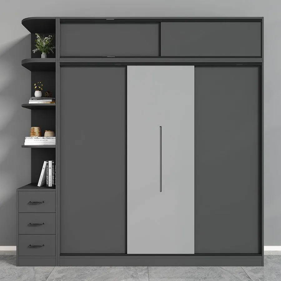 Tủ Quần Áo Cánh Trượt Gỗ Công Nghiệp Cao Cấp