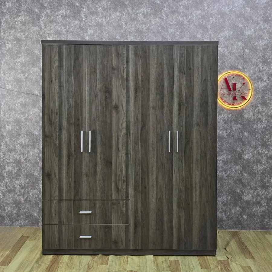 Tủ Quần Áo Giá Rẻ Gỗ MDF Màu Xanh Rêu Vân Gỗ Đẹp