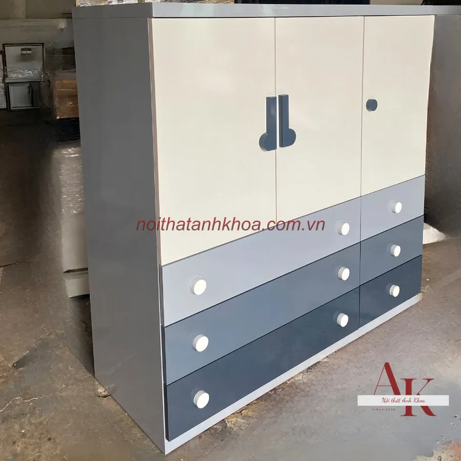 Tủ Quần Áo Trẻ Em Gỗ Công Nghiệp MDF Đẹp Hiện Đại