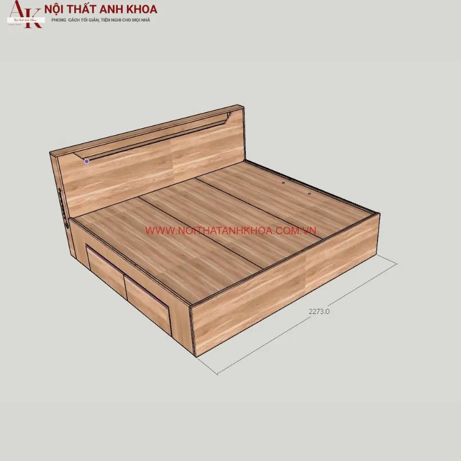 Giường Ngủ Hiện Đại Cao Cấp Gỗ Công Nghiệp Đẹp Giá Tốt