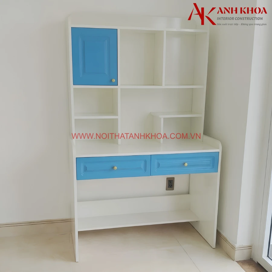 Bàn Học Có Kệ Gỗ Công Nghiệp Đẹp Hiện Đại