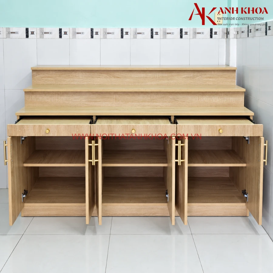 Bàn Thờ Phật Và Gia Tiên Gỗ Công Nghiệp