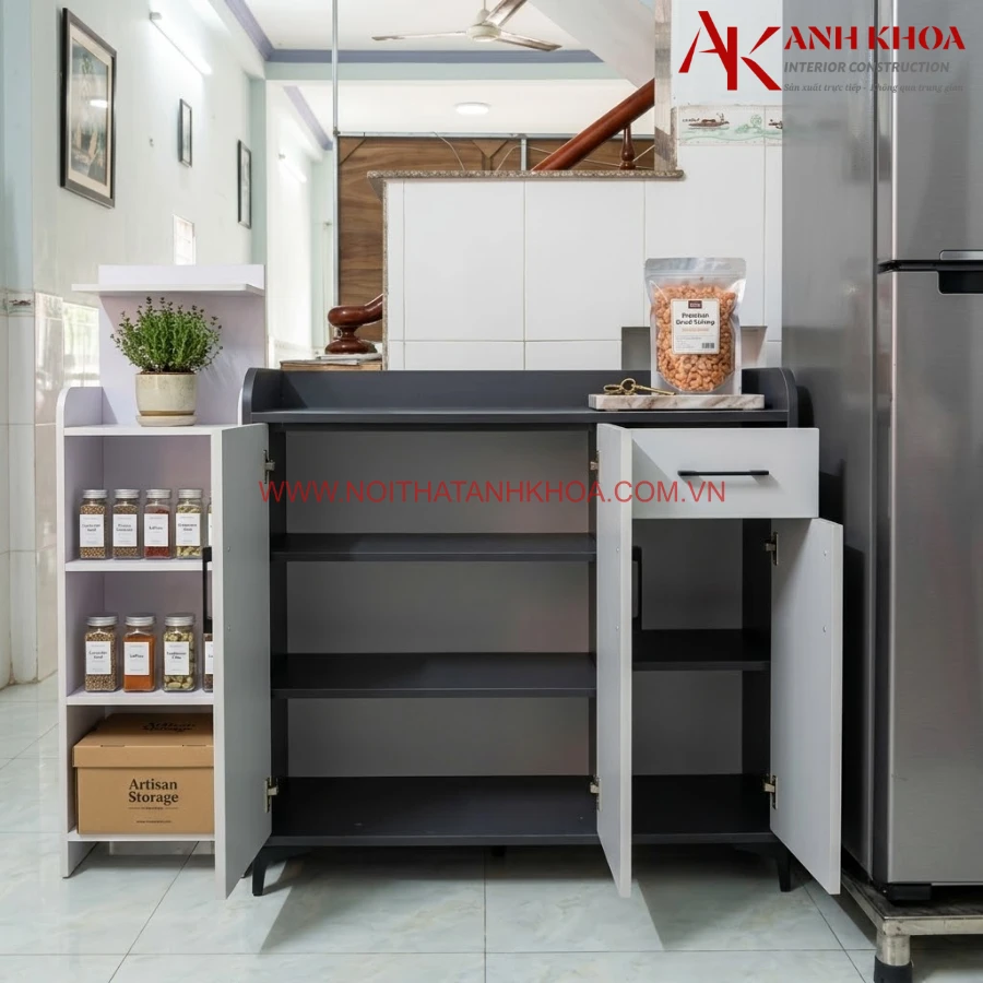 Kệ Tủ Chén Bếp Gỗ Công Nghiệp MDF Cao Cấp Hiện Đại Giá Rẻ