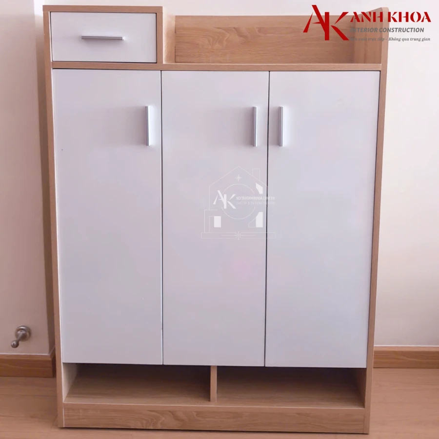 Tủ Giày Gỗ Ép Giá Rẻ Mẫu Mã Hiện Đại Tiện Nghi