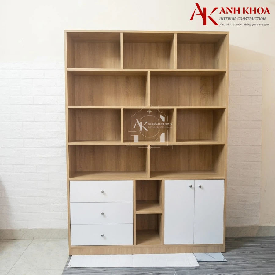 Kệ Sách Đứng Đẹp Gỗ MDF Cao Cấp Thiết Kế Sang Trọng