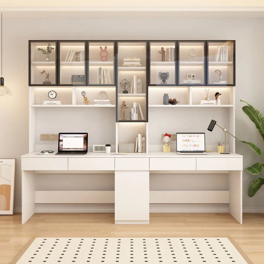 Bàn Học 2 Bé Gỗ Công Nghiệp Hiện Đại