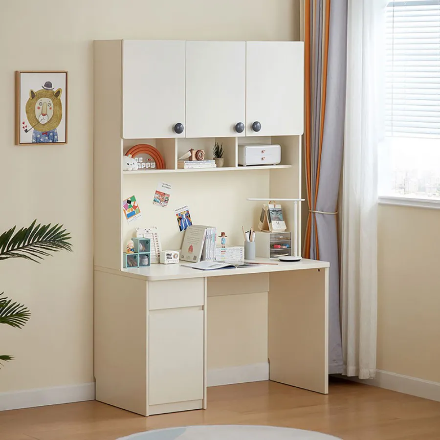 Bàn Học Sinh Cấp 1 Gỗ Công Nghiệp Màu Trắng