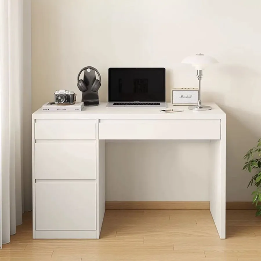 Bàn Làm Việc Gỗ Công Nghiệp Màu Trắng