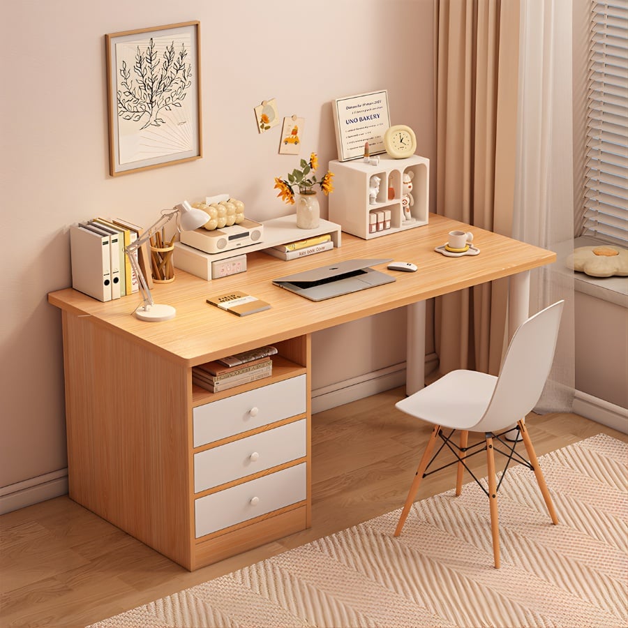 Bàn Làm Việc Tại Nhà Gỗ Công Nghiệp Đẹp Giá Tốt