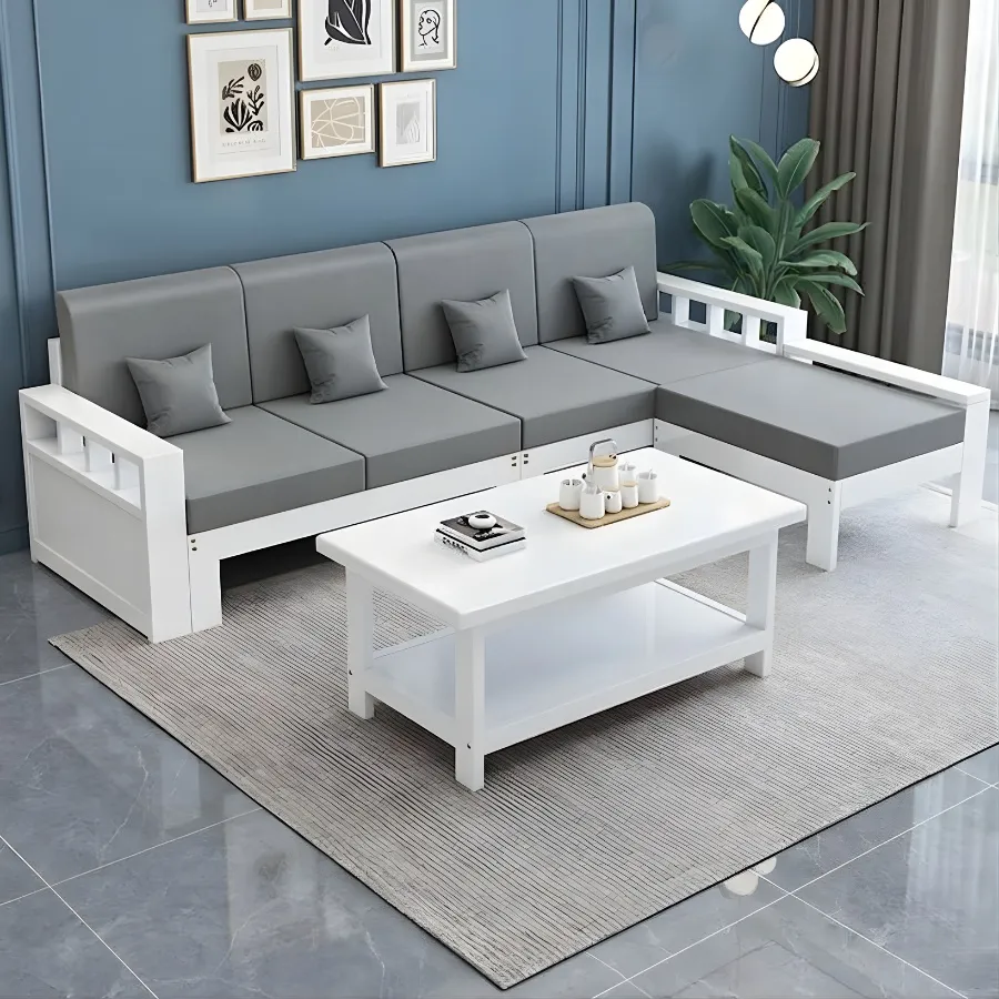 Bộ Bàn Ghế Sofa Gỗ Phòng Khách Đẹp Cao Cấp