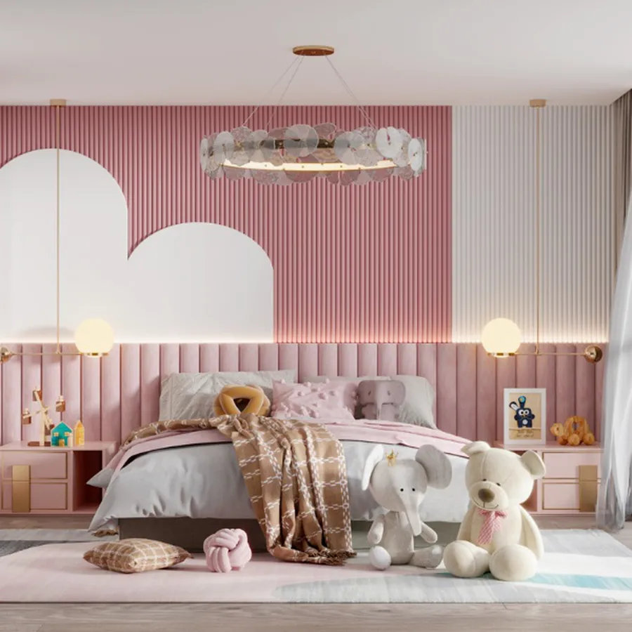 Bộ Combo Phòng Ngủ Bé Gái Đơn Giản