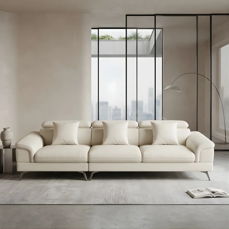 Bộ Sofa Phòng Khách Chất Liệu Da cao Cấp