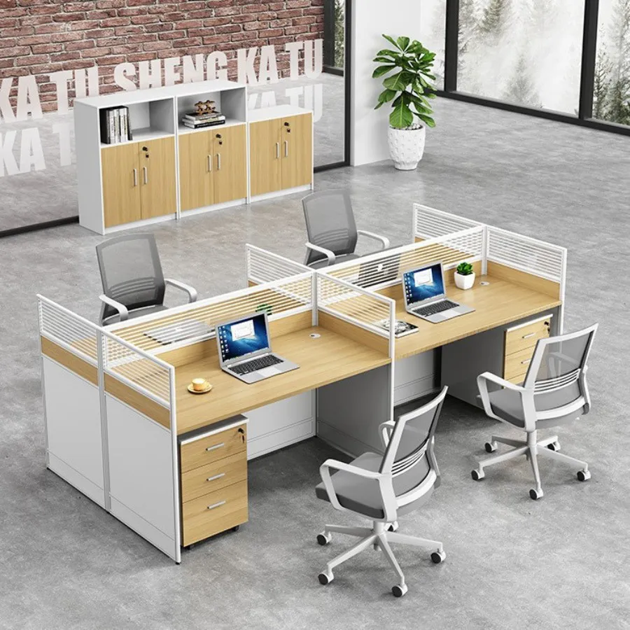 Cụm Bàn Làm Việc Văn Phòng Hiện Đại