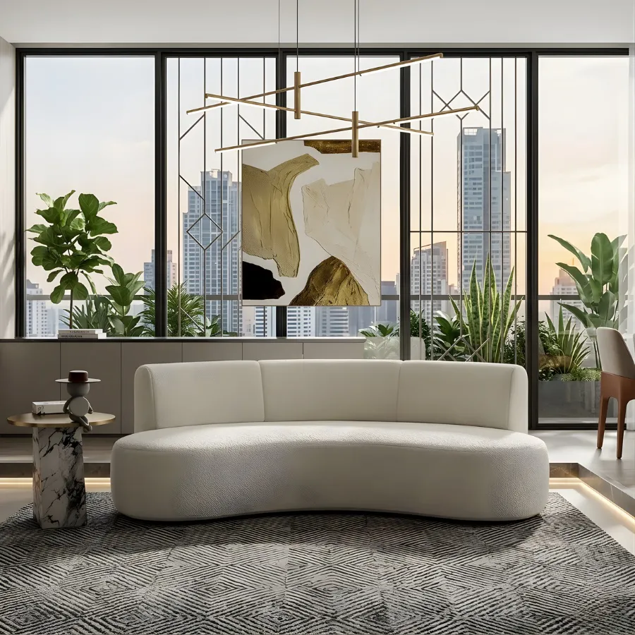 Ghế Sofa Cong Cho Văn Phòng Đẹp Hiện Đại