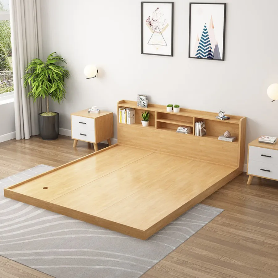 Giường Ngủ Bệt Tatami Gỗ Công Nghiệp