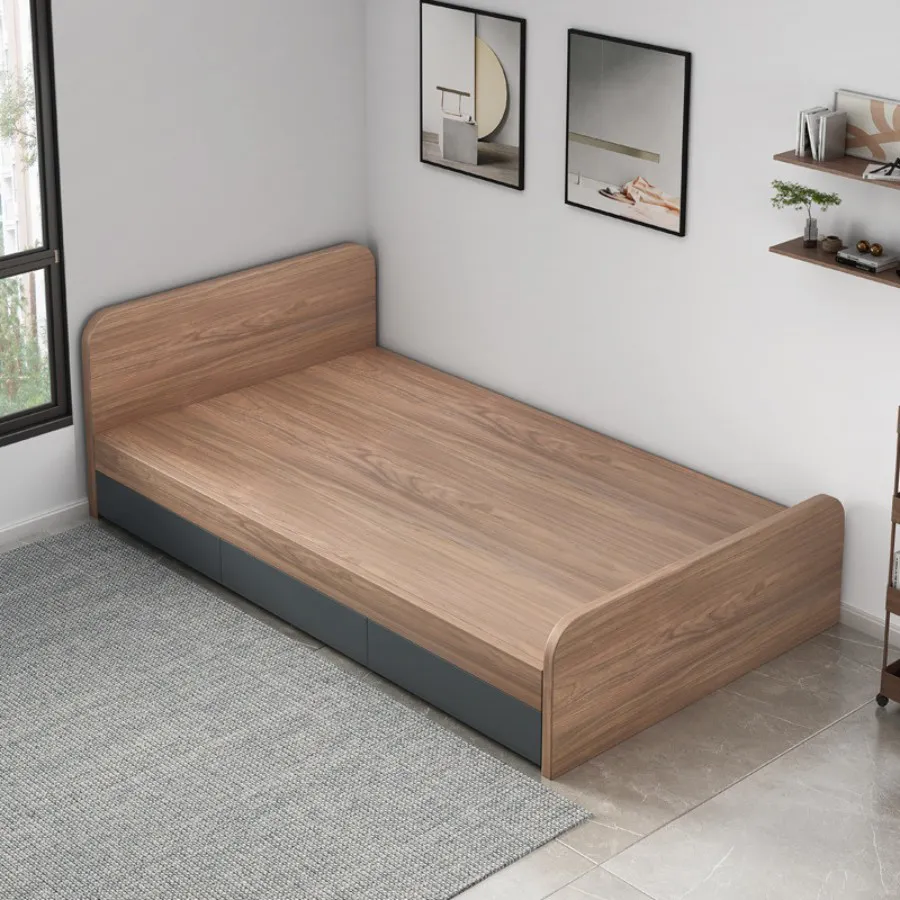 Giường Ngủ Đơn Giản Giá Rẻ Gỗ Công Nghiệp