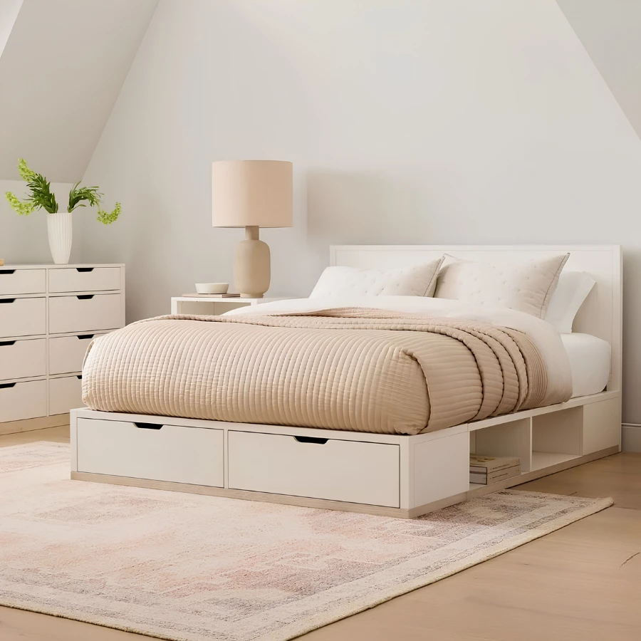 Giường Ngủ Hộp Gỗ Công Nghiệp Đẹp Tiện Lợi