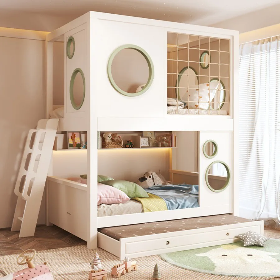 Giường Tầng Em Bé Gỗ Công Nghiệp Cao Cấp