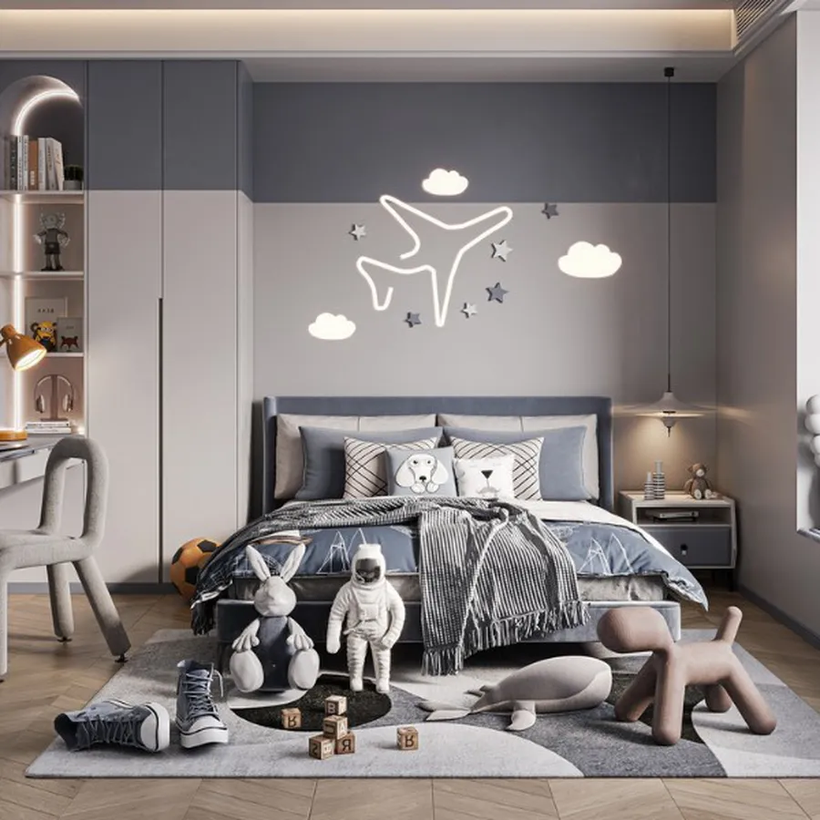 Mẫu Phòng Ngủ Cho Bé Trai Gỗ Công Nghiệp Cao Cấp