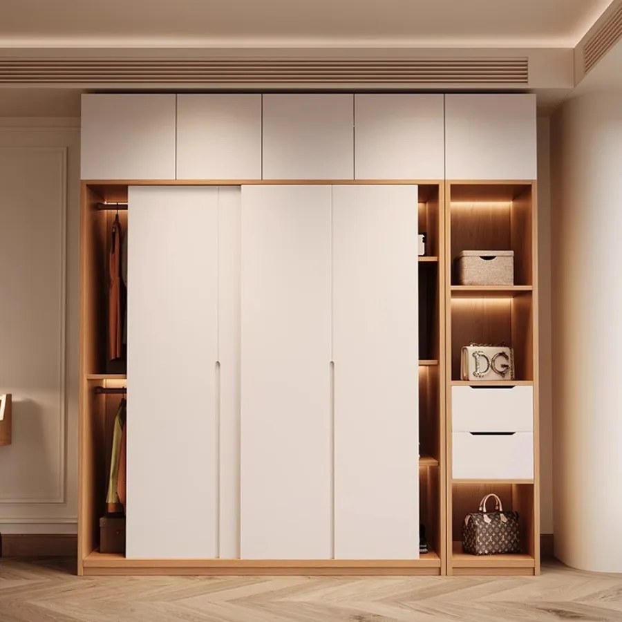Tủ Áo Cửa Lùa Cao Cấp Gỗ Công Nghiệp