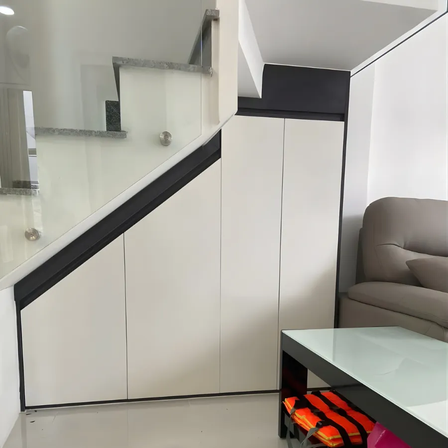 Tủ Giày Dưới Gầm Cầu Thang Gỗ Công Nghiệp Giá Rẻ