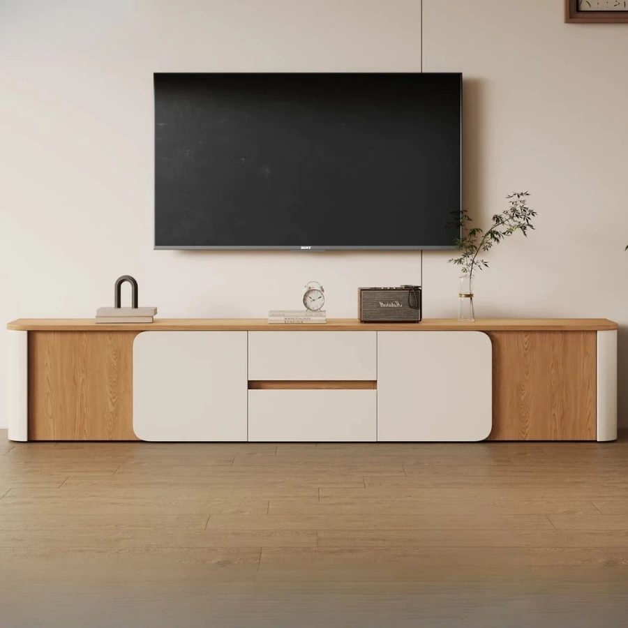 Tủ Kệ Phòng Khách Đẹp Gỗ Công Nghiệp Hiện Đại