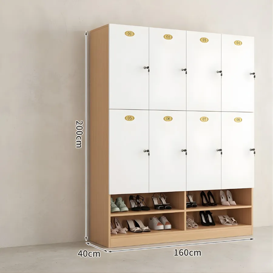 Tủ Locker Gỗ Công Nghiệp Đa Năng Có Tủ Để Giày