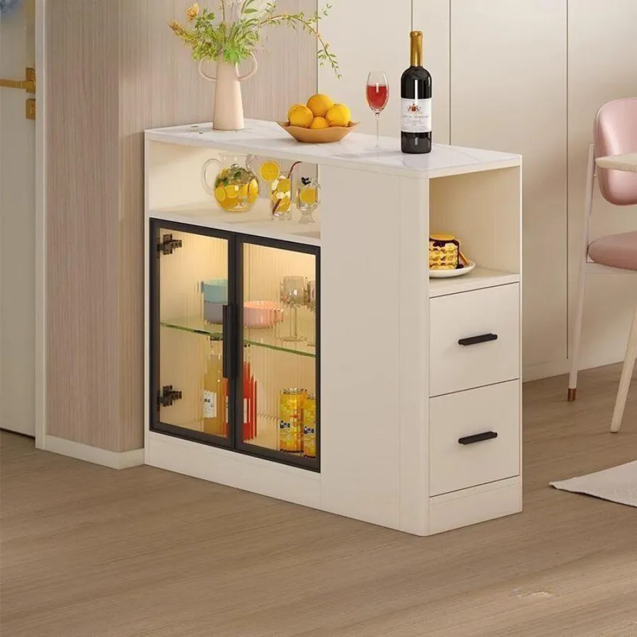 Tủ Ly Chén Bát Để Cạnh Nhà Bếp Thông Minh Sang Trọng