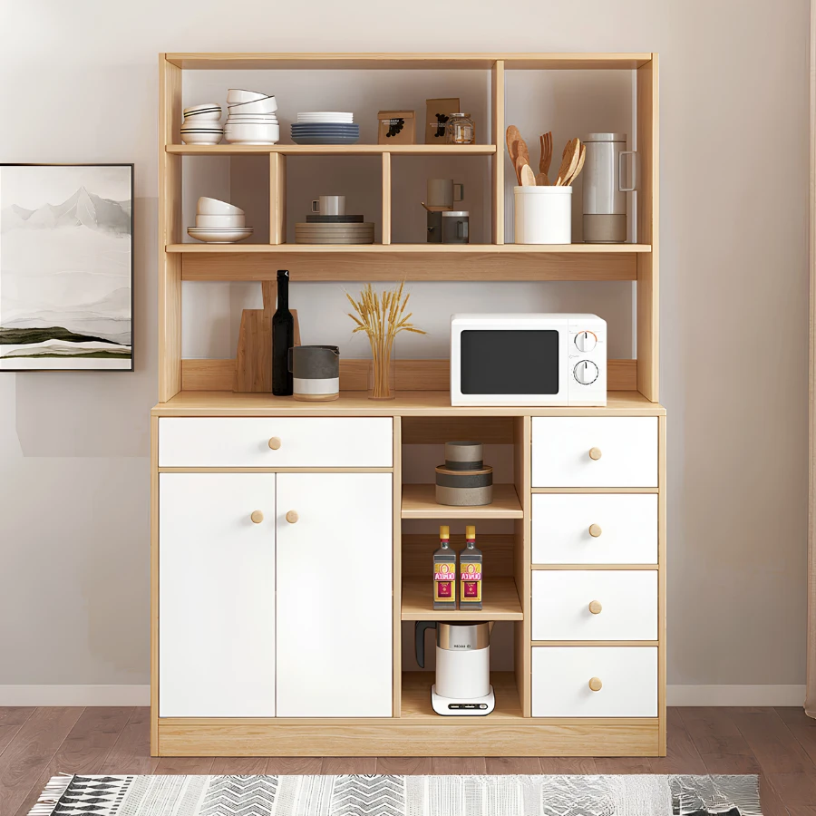 Tủ Nhà Bếp Đựng Chén Bát Gỗ Công Nghiệp