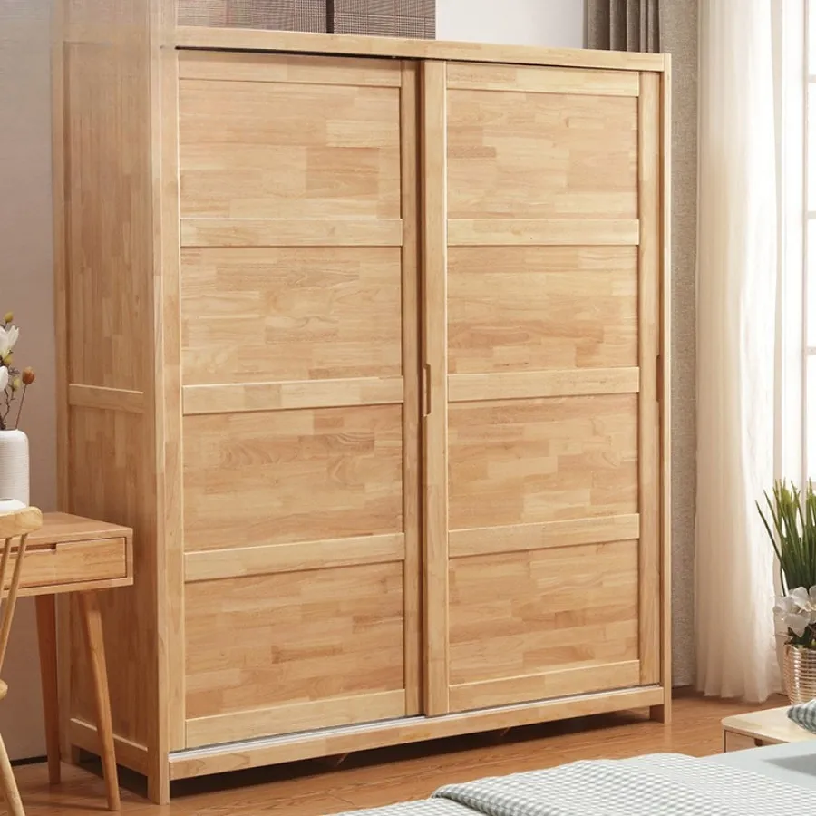 Tủ Quần Áo 2 Cánh Lùa Gỗ Ghép Cao Cấp