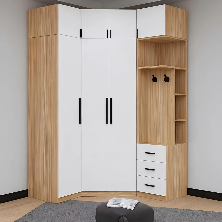 Tủ Quần Áo Chữ L Gỗ Công Nghiệp