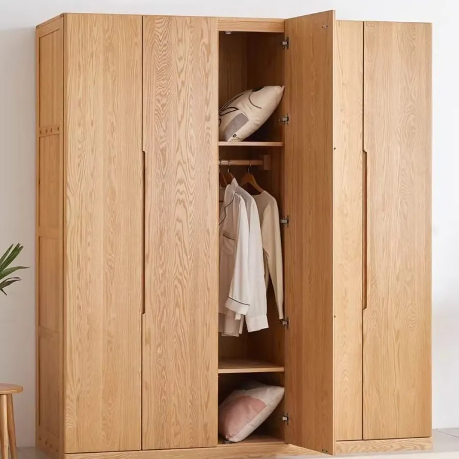 Tủ Quần Áo Gỗ Sồi Cứng Cáp Hiện Đại