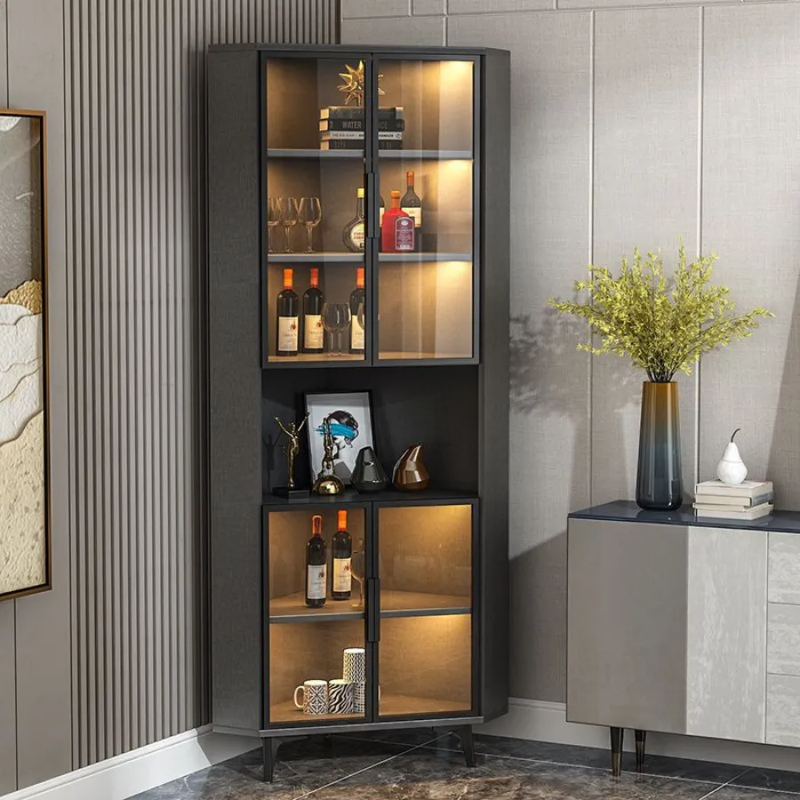 Tủ Trang Trí Góc Tường Gỗ Công Nghiệp Cao Cấp