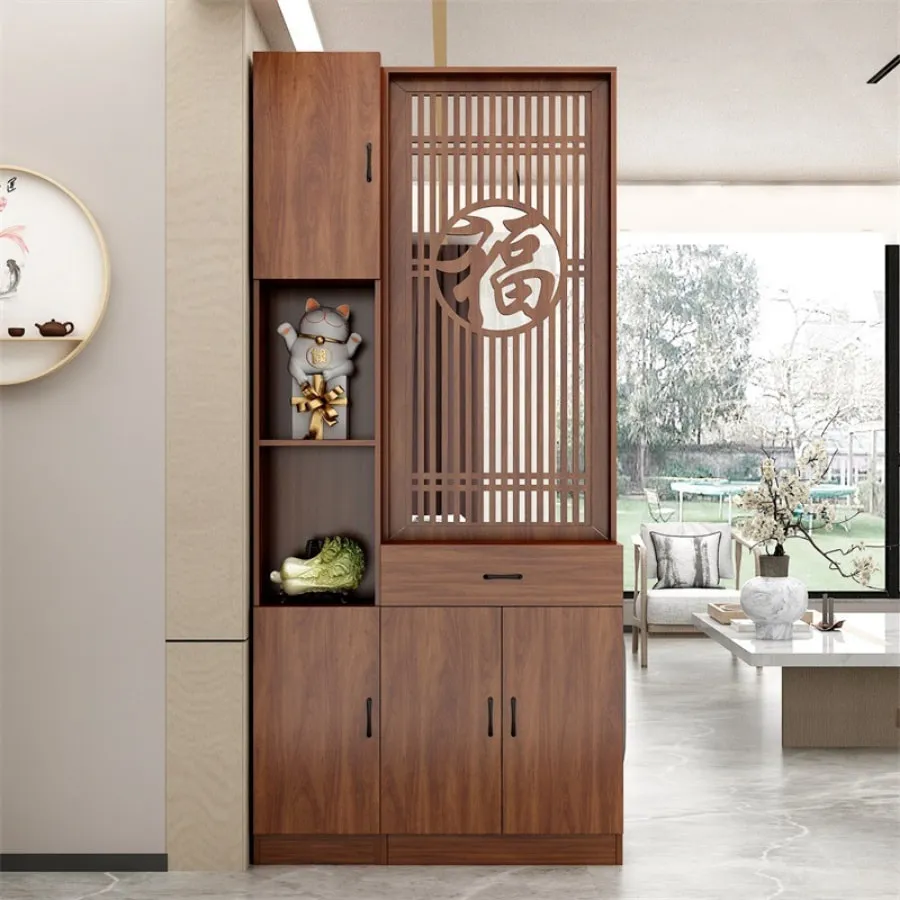 Vách Ngăn Phòng Khách Có Hoa Văn Đẹp Hiện Đại
