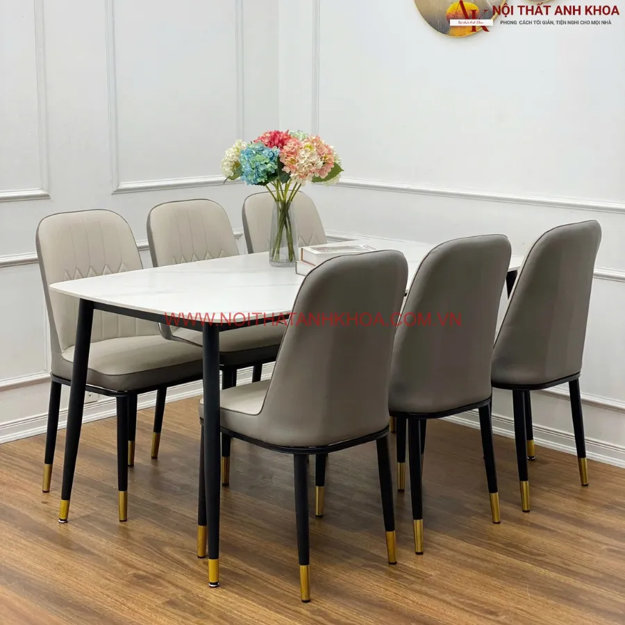 Bàn Ăn 6 Người Giá Rẻ Bền Đẹp