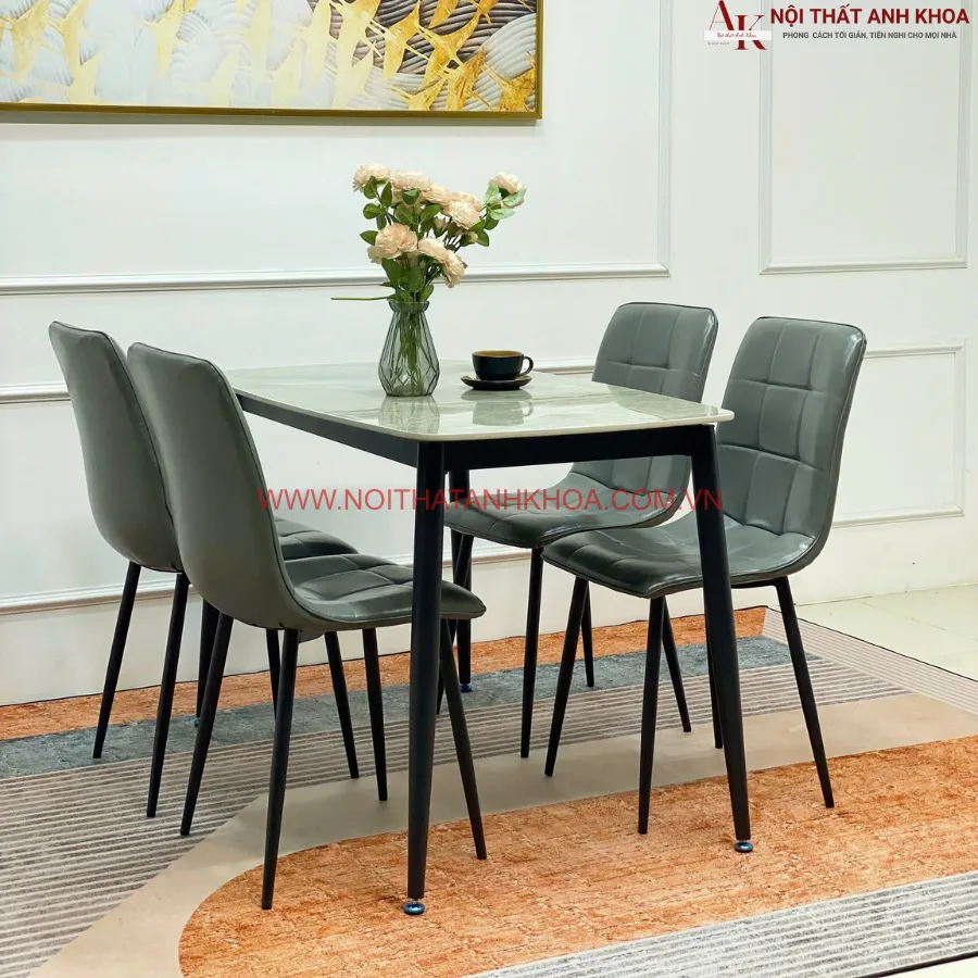 Bàn Ăn 4 Ghế Giá Rẻ Hiện Đại